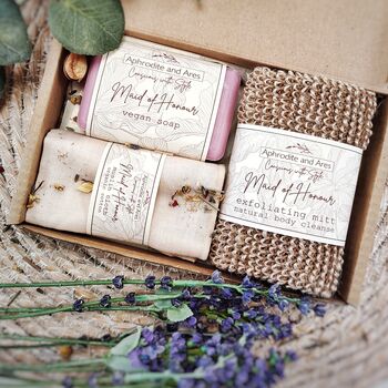 Will You Be My Maid Of Honour? Vegan Pamper Gift Set, 3 of 6