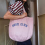 Book Club Slogan Tote Bag, thumbnail 1 of 4