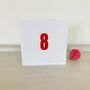 8th Handmade Birthday Card, thumbnail 2 of 3