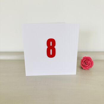 8th Handmade Birthday Card, 2 of 3