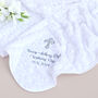 Personalised White Rose Christening Blanket, thumbnail 1 of 7