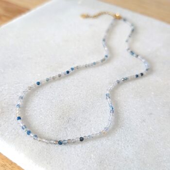 K2 Jasper Skinny Gemstone Beaded Necklace, 3 of 7