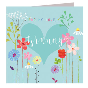 Floral Granny Greetings Card, 2 of 5