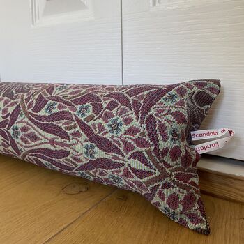 William Morris Draft Excluder, Brocade Draught Stopper, 5 of 6
