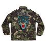Blue Sequin Tiger Personalised Kids Camo Jacket, thumbnail 6 of 8