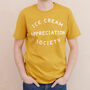 'Ice Cream Appreciation Society' Yellow T Shirt, thumbnail 3 of 4