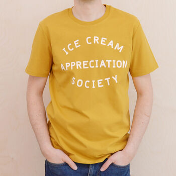 'Ice Cream Appreciation Society' Yellow T Shirt, 3 of 4