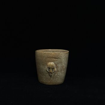 Ceramic Handmade Cup Coffee Tea Cups Skull Set, 5 of 5