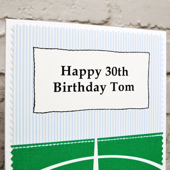'Football' Personalised Birthday Card, 4 of 4