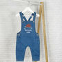 Armadillo Rock And Roll Personalised Kids Dungarees, thumbnail 2 of 3