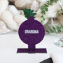 Personalised Purple Bauble Christmas Place Setting, thumbnail 6 of 7