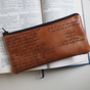 Sonnet 116 Leather Anniversary Pencil Case, thumbnail 3 of 5