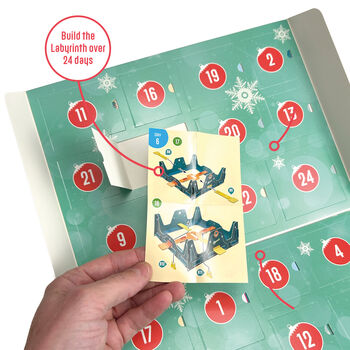 Build Your Own Personalised Marble Labyrinth Advent Calendar, 5 of 9