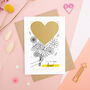 Personalised Just For You Flower Bouquet Scratch Card, thumbnail 2 of 8