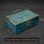 Blue Tree Of Life Engraved Wooden Keepsake Box, thumbnail 9 of 12