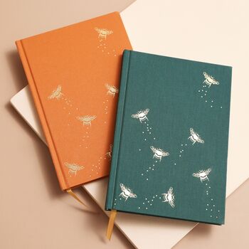 Teal Bee Fabric Notebook, 5 of 5