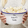 Personalised Family Enamel Popcorn Bowl, thumbnail 1 of 5