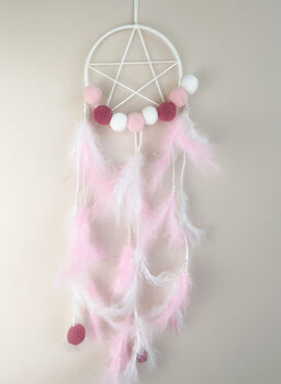 Pink And Blue Star Dream Catcher For Girls And Boys, 3 of 6