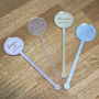 Set Of Five Sparkly Circle Any Occasion Drink Stirrers, thumbnail 2 of 4