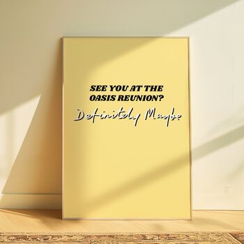 Oasis Definitely Maybe / Oasis Keep Sake / Oasis Poster / Oasis Memorabilia / Oasis Mania / Oasis Print / Northern Art / Manchester Art, 4 of 4