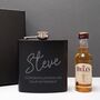 Personalised Hip Flask And Miniature Bells Whisky Gift, thumbnail 4 of 4