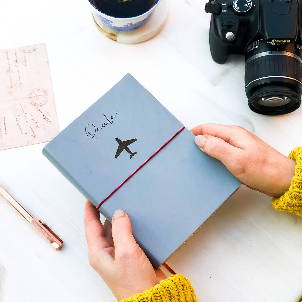 Personalised Journal Travel T By The Rustic Dish