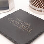 Personalised Natural Slate Coasters For Home, thumbnail 2 of 5