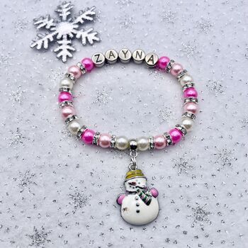 Personalised Christmas Xmas Charm Bracelet, 3 of 11