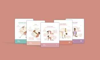 Yoga Asanas Card Deck With Teaching Cues Per Pose, 6 of 8