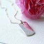 Personalised Rectangular Tag Necklace, thumbnail 5 of 12