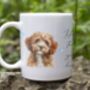 Personalised Cavapoo Dog Hearts Pet Gift Mug, thumbnail 1 of 2