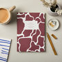 A5 Ruled Notebook In Abstract Blush Pebble, thumbnail 1 of 2