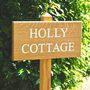 Personalised Wooden House Sign On Posts, thumbnail 1 of 3