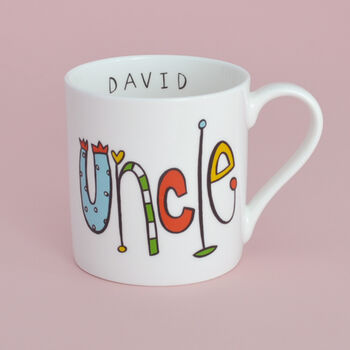 Personalised Uncle Fine China Mug, 4 of 6