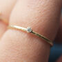 9ct Yellow Gold Diamond Stacking Ring, thumbnail 4 of 4