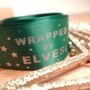 'Wrapped By Elves!' Joke Christmas Ribbon, thumbnail 1 of 2