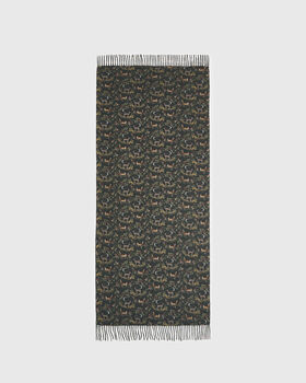 Into The Woods Green Tassel Scarf, 3 of 5