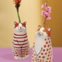 Handcrafted Cat Bud Vase, thumbnail 7 of 7