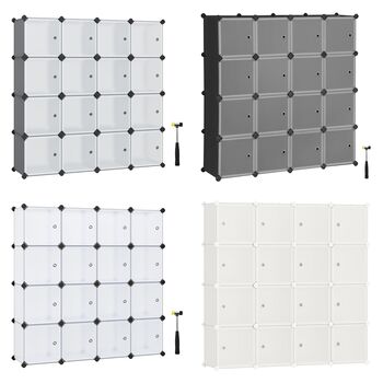 15 Cubes Storage Organiser Shelves Unit Plastic Closet, 10 of 10