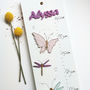 Personalised Butterflies And Dragonflies Height Chart, thumbnail 2 of 6