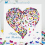 50th Birthday Butterfly Heart Card, Other Ages Too, thumbnail 1 of 8
