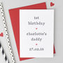 Personalised '1st Birthday As' Card, thumbnail 1 of 3
