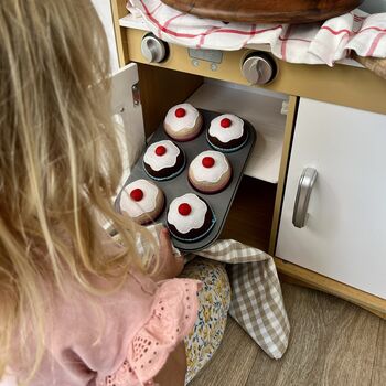 Felt Food Cupcakes Set Of Six, 4 of 7