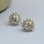 One Of A Kind Coral Reef Inspired Sterling Silver Stud Earrings, thumbnail 6 of 9