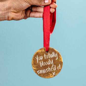 'You Totally Bloody Smashed It' Congratulations Marathon Medal, 8 of 11
