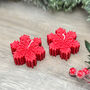 Red Christmas Snowflake Candle Decoration Gift, thumbnail 5 of 6