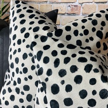 Dalmatian Print Velvet Cushions, 7 of 12
