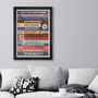 Definitely Glory Oasis Typographic Music Poster Print, thumbnail 2 of 5