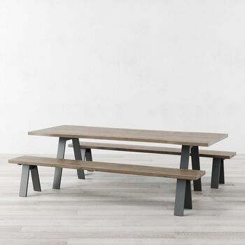 Trent Natural Solid Wood Dining Table, 2 of 7