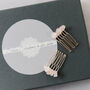 Rose Quartz Crystal Pair Of Mini Haircombs, thumbnail 6 of 12